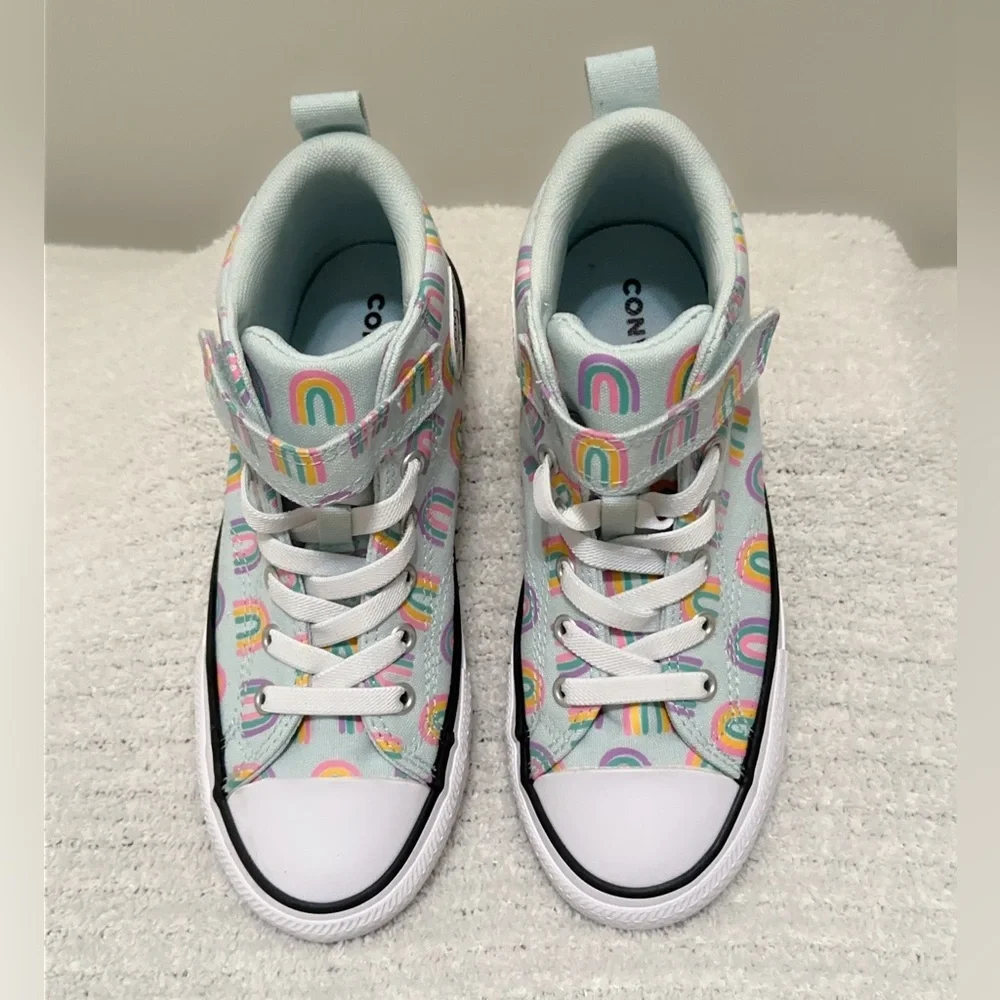 Converse Chuck Taylor All Stars Rainbows Pastel Mid-Top Canvas Sneakers